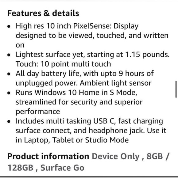 Microsoft Surface Go Bundle - Picture 11 of 12